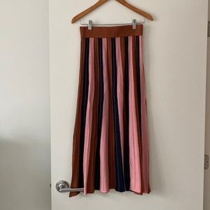 Anthropologie/Foxie Dox Striped Maxi Skirt